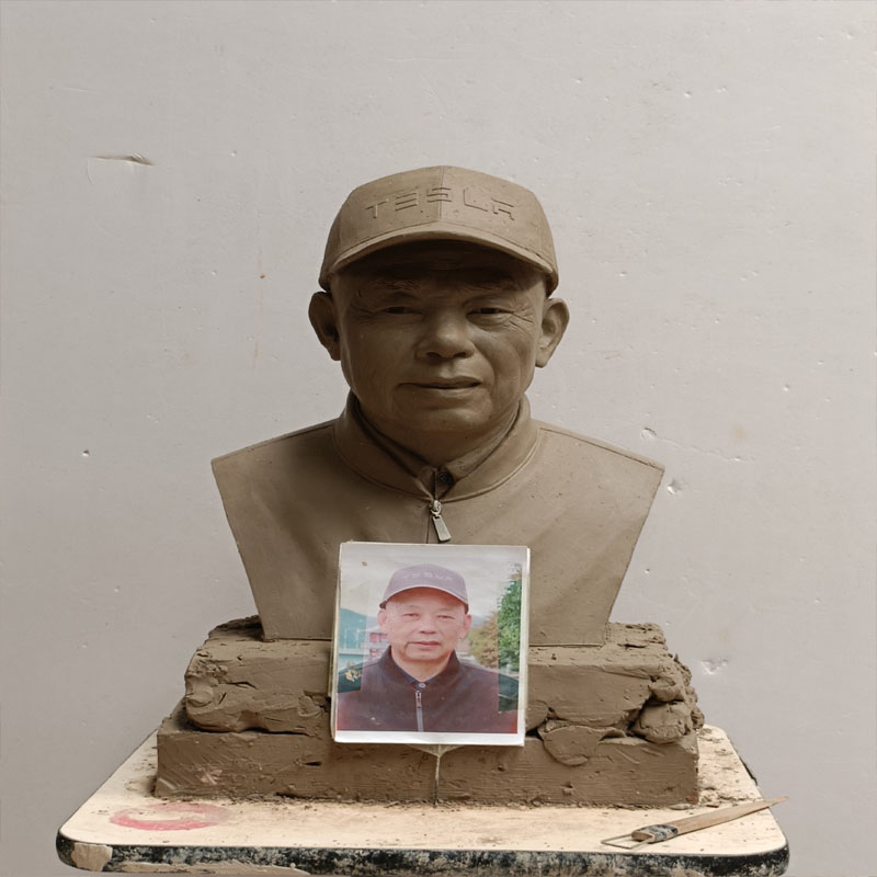 Kundenspezifische Bronze-Porträtskulptur