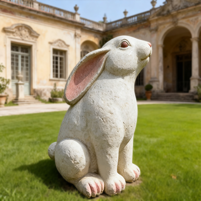 Marmor-Tier-Kaninchen-Skulptur