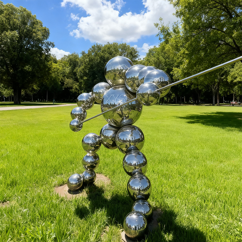 Sphere Warrior Mirror Kugelförmige Samurai-Skulptur