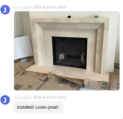 Wie sieht eine maßgeschneiderte Marmorkaminverkleidung aus, vom Entwurf bis zur Installation?